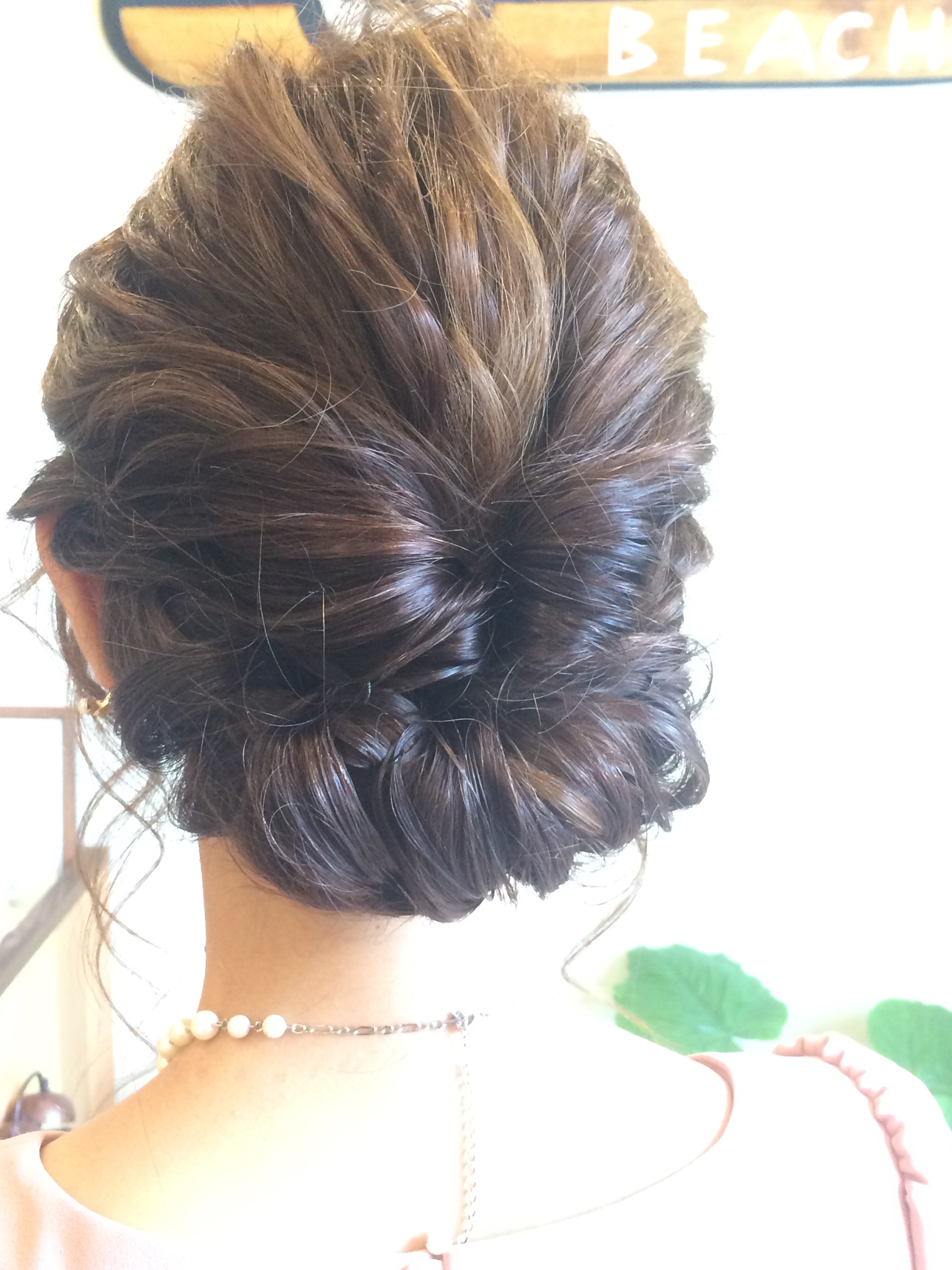 結婚式お呼ばれヘアセット Blog 千葉市稲毛 ハワイアンスタイルの